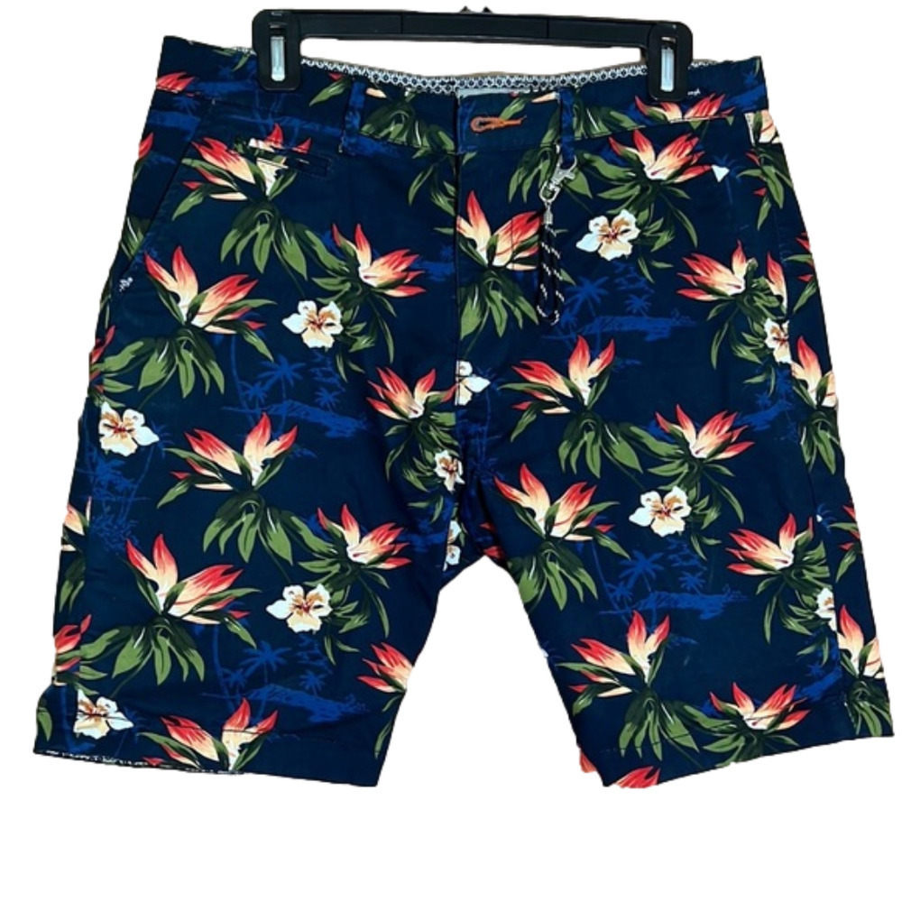 EUC Cactus Man Summer Hawaiian Beach Casual Shorts Size 32​